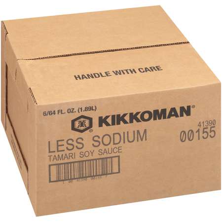 KIKKOMAN Kikkoman Less Sodium Gluten Free Tamari Soy Sauce 0.5 gal., PK6 00155